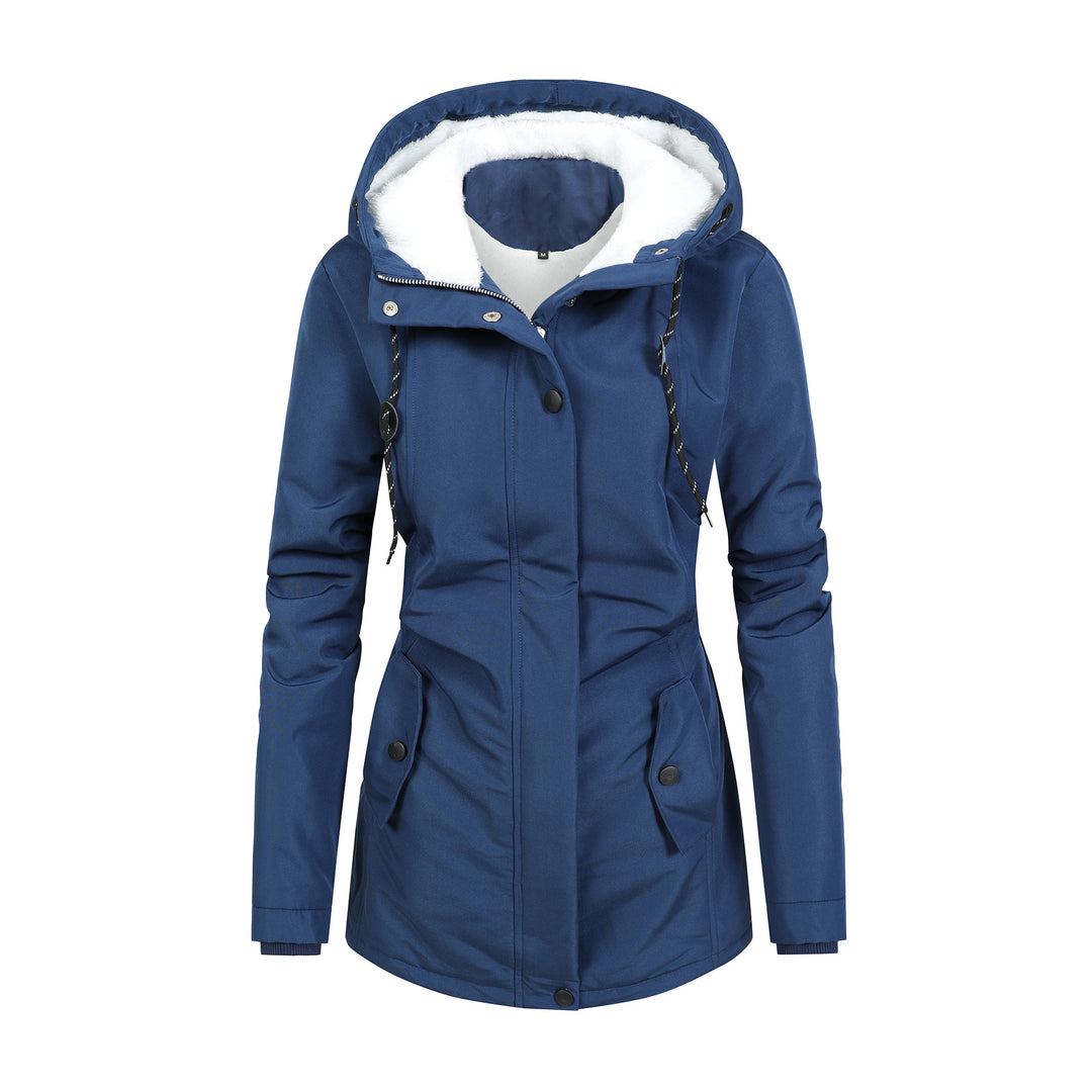 Women's Tailored Functional Parka with Teddy Lining, Hood and Drawstring Mune Fashion