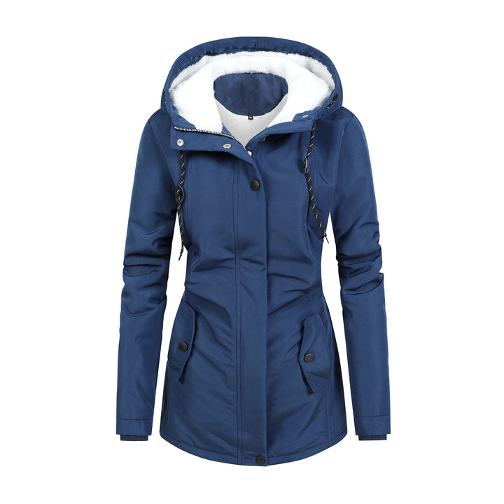 Women's Tailored Functional Parka with Teddy Lining, Hood and Drawstring Mune Fashion
