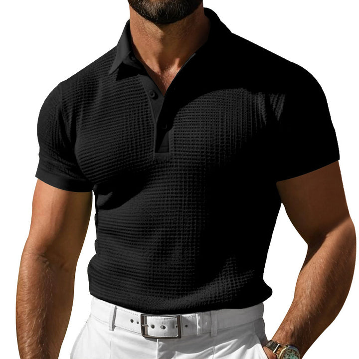 Men's structured piqué polo shirt made of cotton blend with reinforced polo collar Mune Fashion