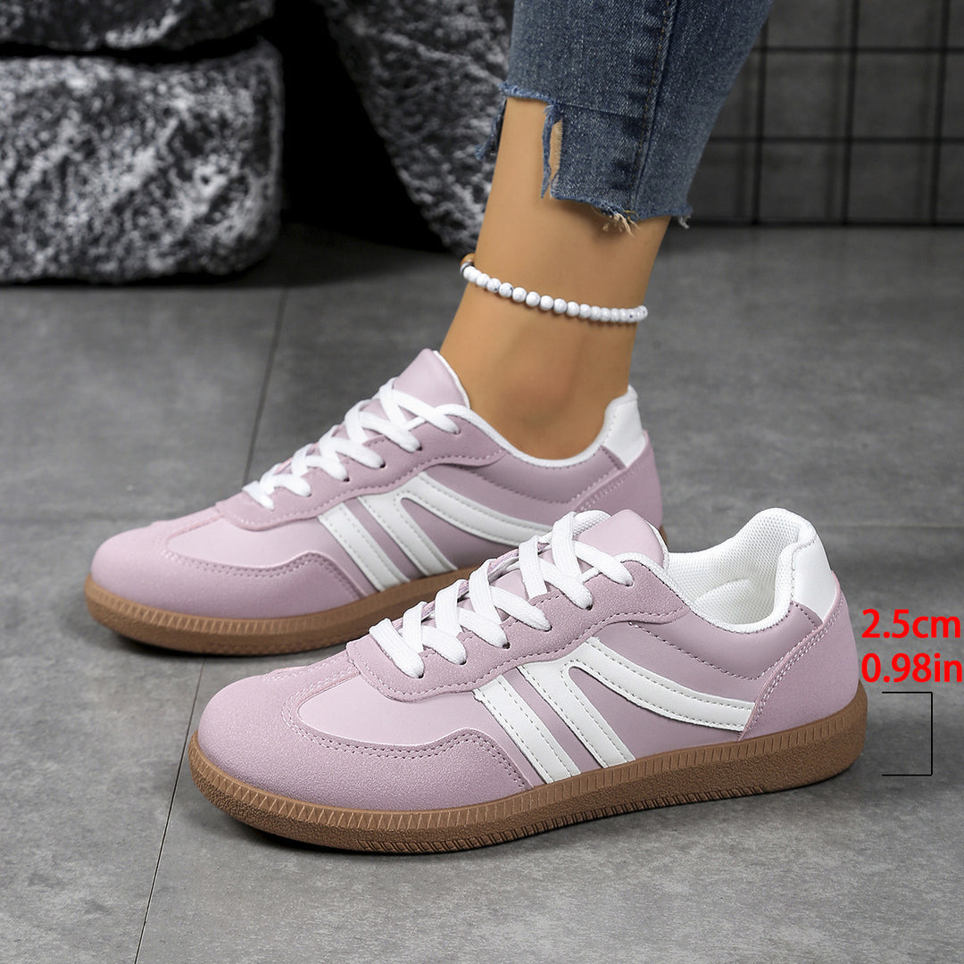 Damen Retro-Sneaker mit Gumsohle und gepolsterter Innensohle Mune Fashion