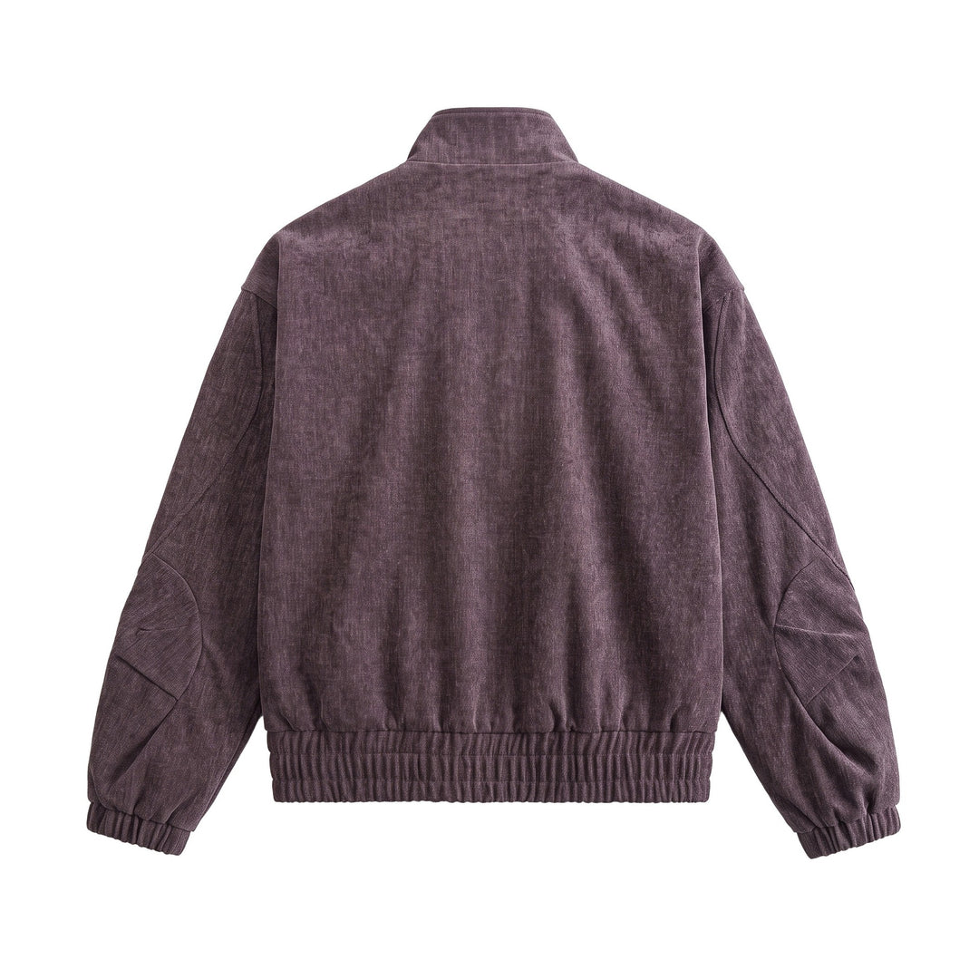 Unisex Boxy Bomber Jacket made of structured denim look with high standing collar Mune Fashion
