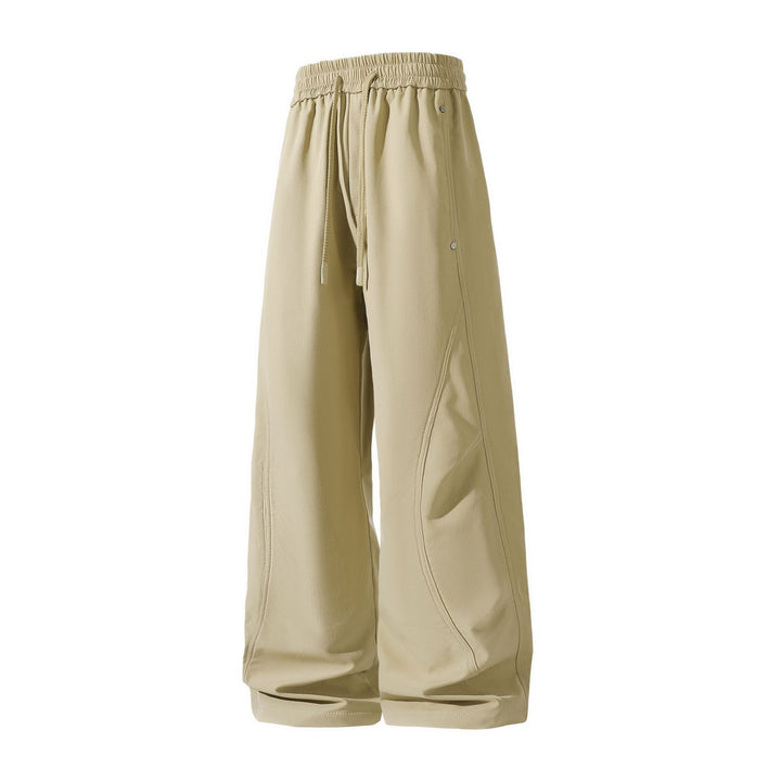 Damen Weite Cropped-Utility-Jogginghose mit Tunnelzugbund und geschwungenen Cargotaschen Mune Fashion