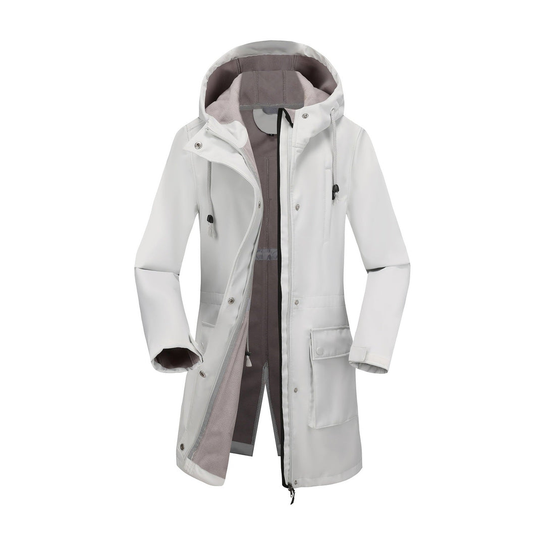 Ladies Functional Outdoor Jacket with Adjustable Waist Drawstring and Inner Lining Mune