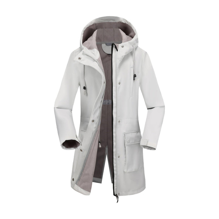 Ladies Functional Outdoor Jacket with Adjustable Waist Drawstring and Inner Lining Mune