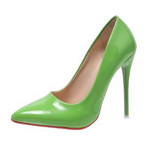 Women's elegant patent pumps with pointed toe, high stiletto heel, and padded insole Mune Fashion