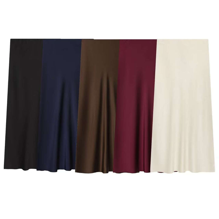 Women's flowing maxi skirt with high waist and flattering A-line cut Mune Fashion