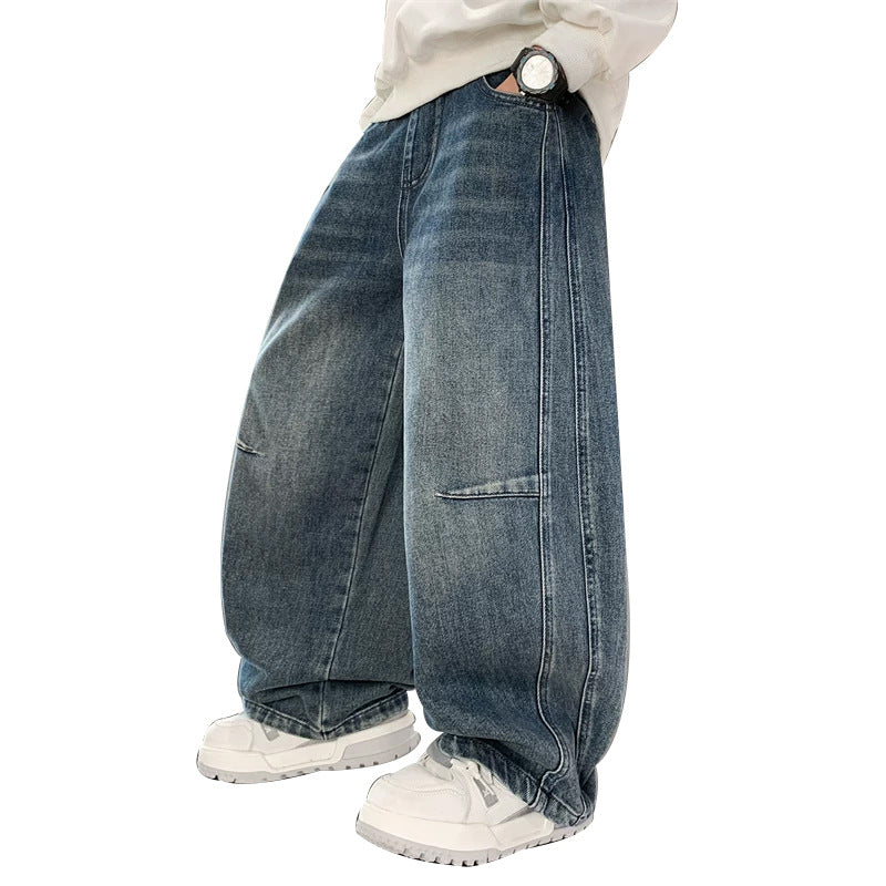 Unisex loose Denim pants in trendy streetwear style Mune Fashion