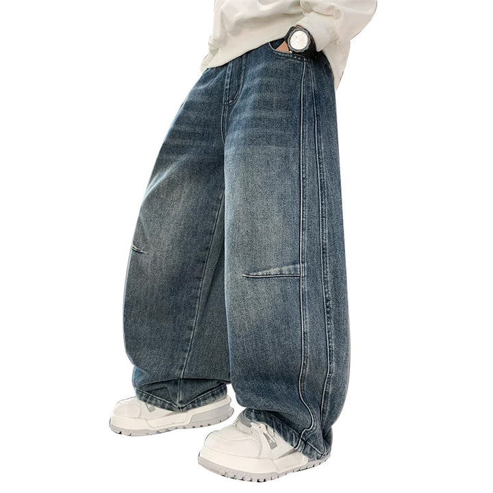 Unisex loose Denim pants in trendy streetwear style Mune Fashion