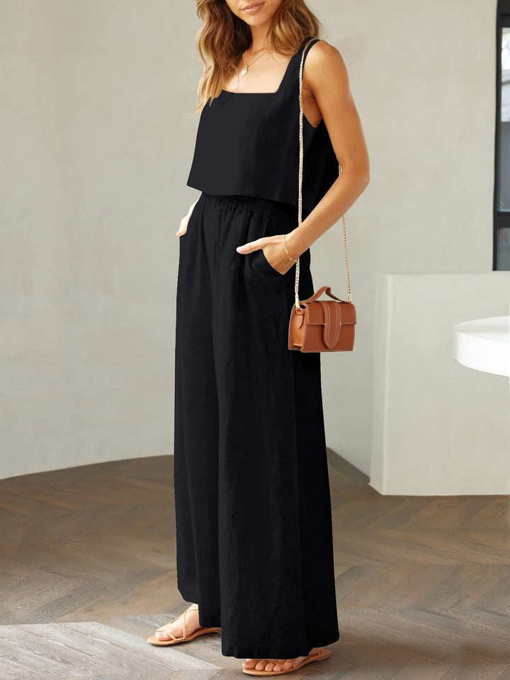 Women's airy two-piece ensemble with a loose fit Mune Fashion