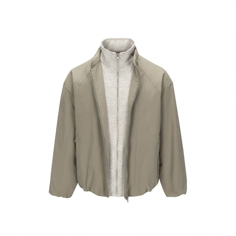 Men's ultralight tech blouson jacket with raglan sleeves, stand-up collar, and zip pockets Mune Fashion
