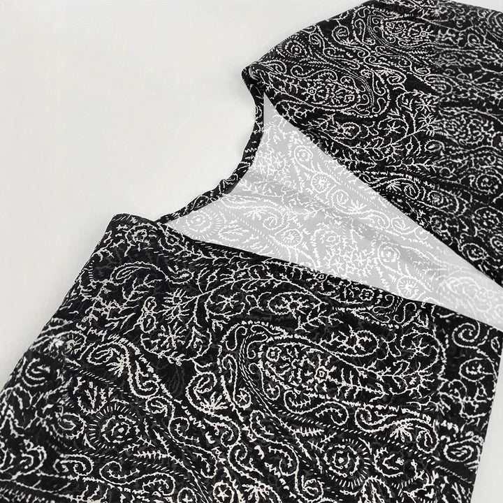 Women's Lightweight Open Kimono Cardigan with Paisley Print Mune Fashion