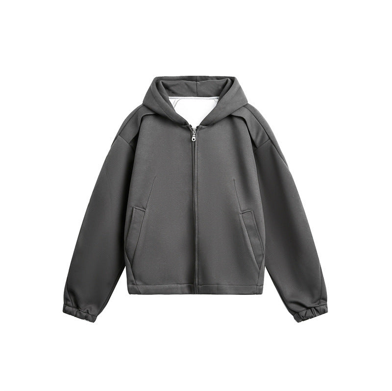Unisex Lightly padded hooded zip jacket in boxy cut Mune Fashion