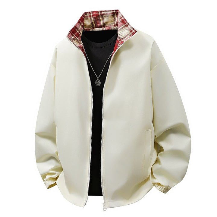 Men's casual jacket with checked lining Mune Fashion