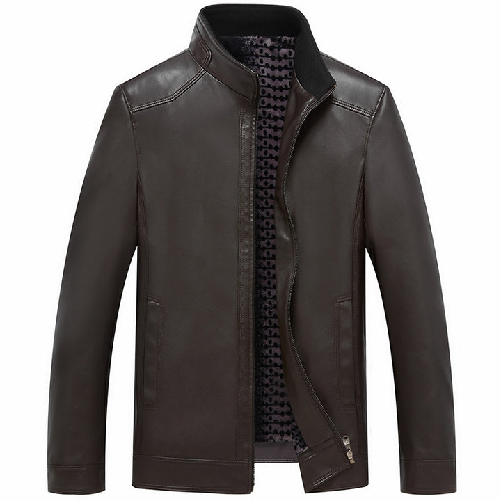Men's Leather Jacket Mune Fashion