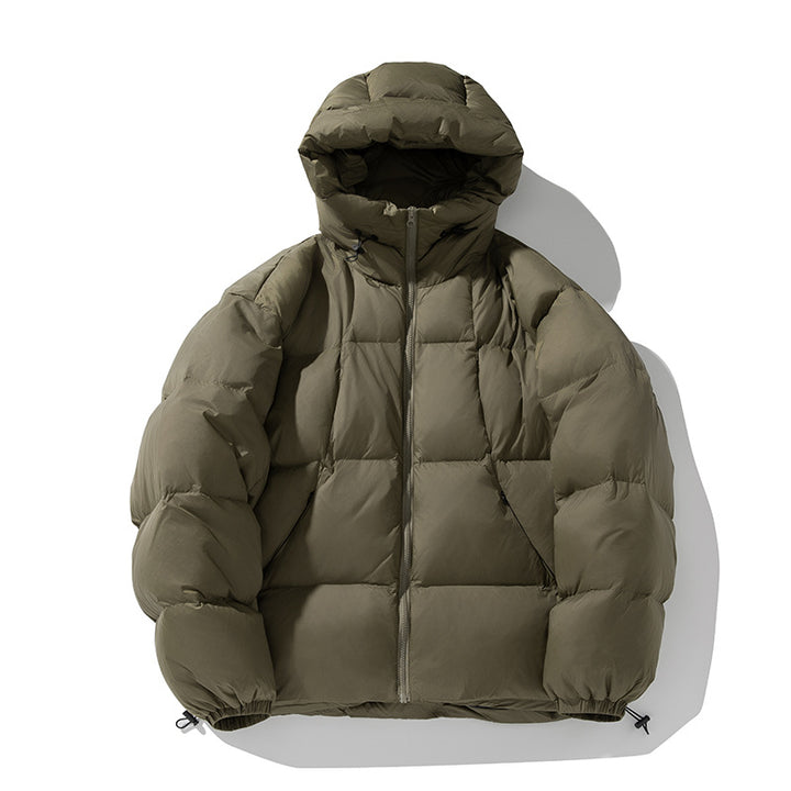 Women's Padded Oversized Quilted Jacket with Hood and Drawstring Mune Fashion