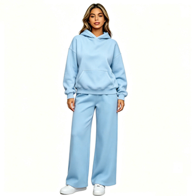 Women Casual Hoodie with Loose Pants Mune Fashion