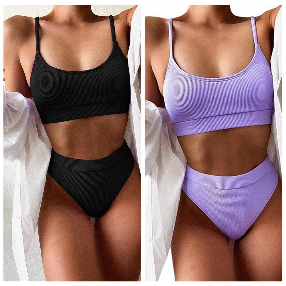 Women High-Waisted Bikini with Sporty Cut Mune Fashion