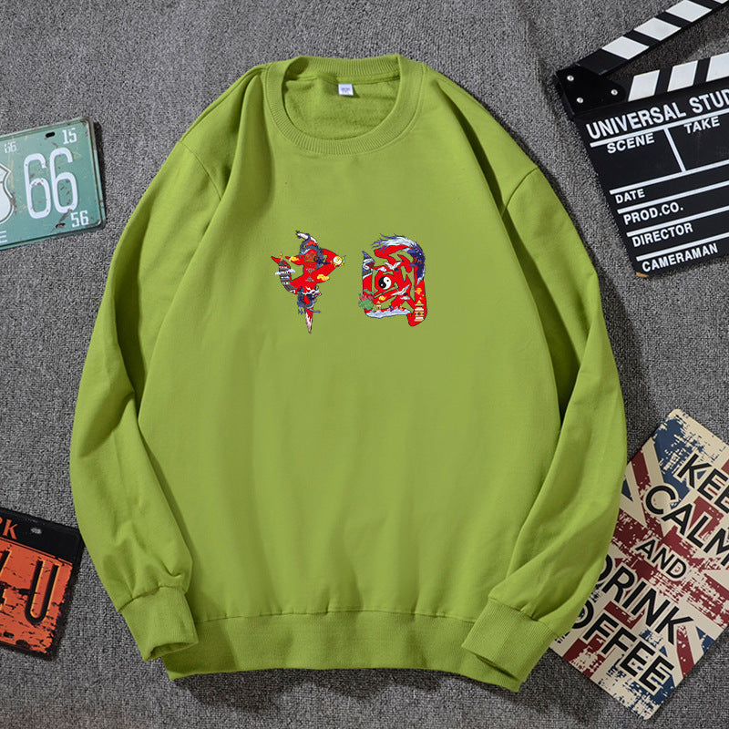 Unisex Oversized Sweatshirt with Round Neck and Subtle Graphic Application Mune Fashion