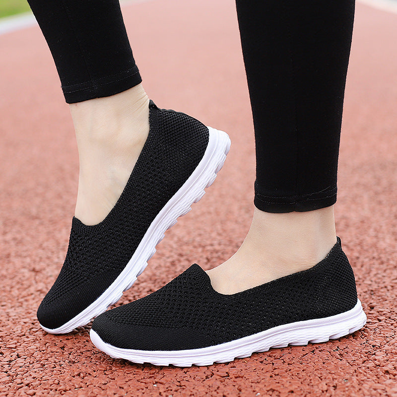 Women's seamless comfort slip-on shoe with elastic mesh upper and cushioned outsole Mune Fashion