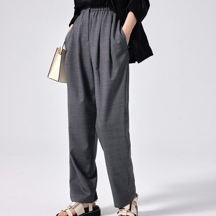 Women's Oversized Houndstooth Blazer with Lapel Collar and Casual Silhouette Mune Fashion