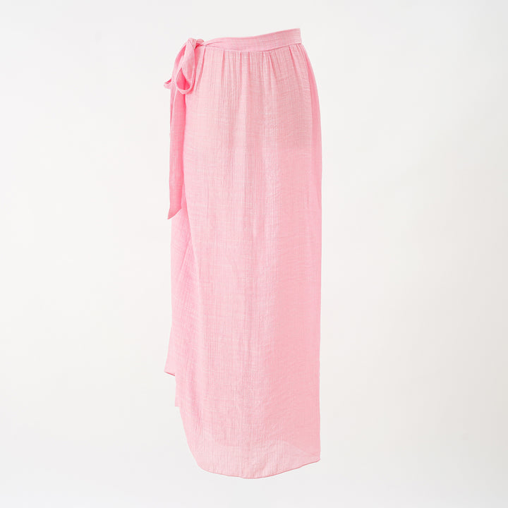 Women's maxi skirt with wrap band and light crepe quality Mune Fashion