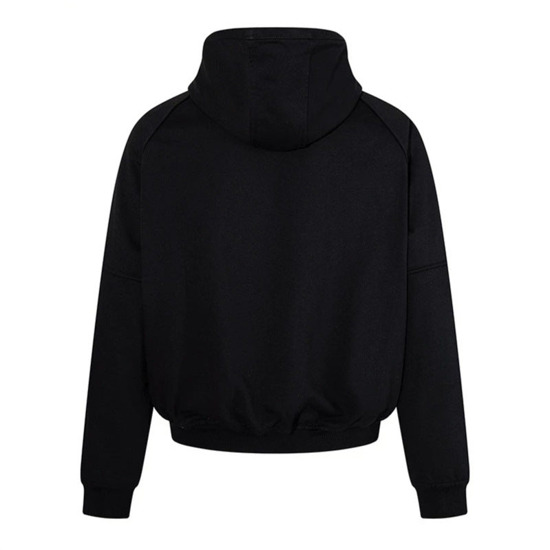 Women's hooded sweatshirt jacket in bomber style with carabiner buckle closure Mune Fashion