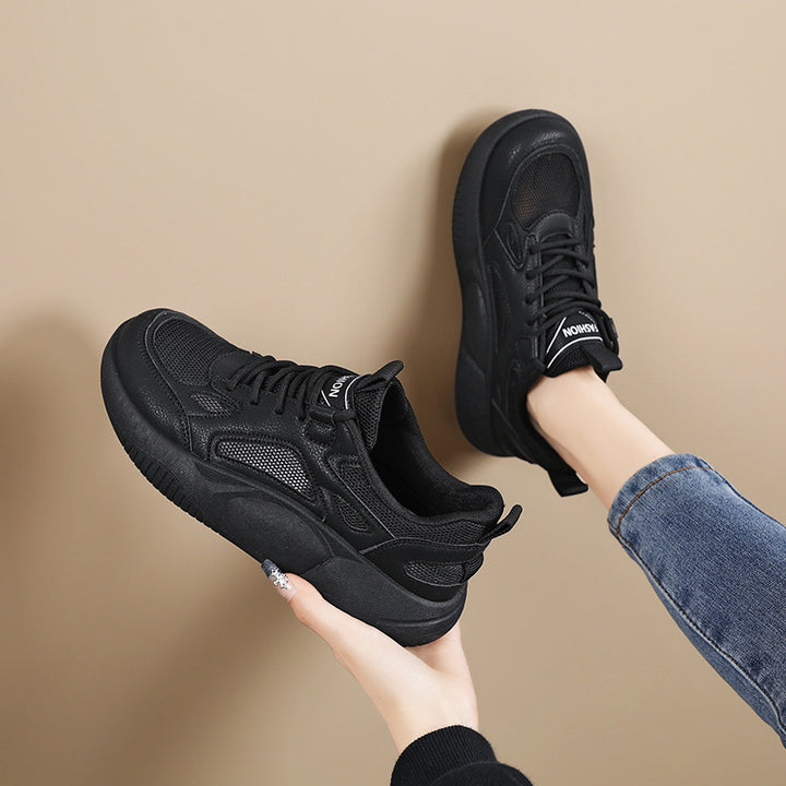 Women's sporty platform sneaker with breathable mesh fabric and cushioned ergonomic sole Mune Fashion