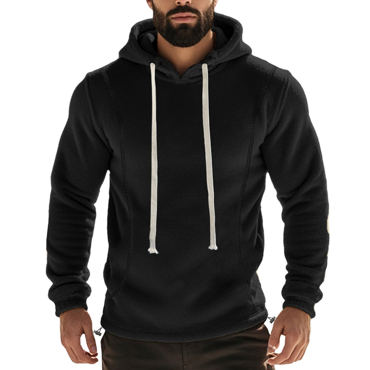 Men's fleece-lined hoodie with flatlock seams, kangaroo pocket, and adjustable drawstring Mune Fashion