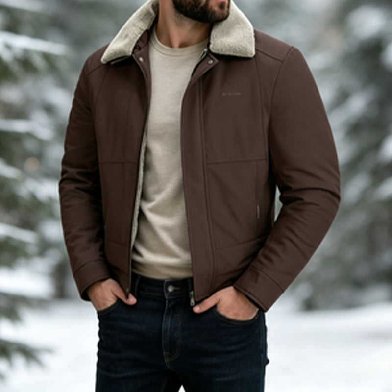 Men's Fashion Transitional Jacket with High Collar and Soft Lining Mune Fashion