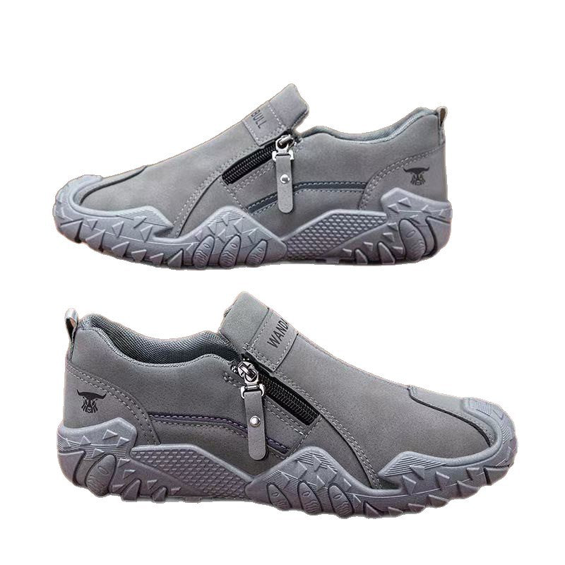 Men's Robust Outdoor Sneaker with Zipper and profiled Trail Profile Mune Fashion