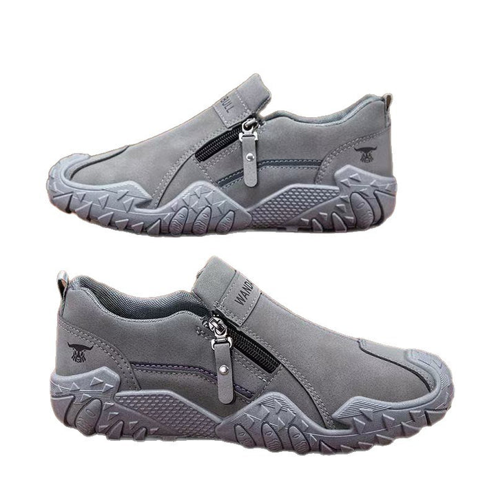 Men's Robust Outdoor Sneaker with Zipper and profiled Trail Profile Mune Fashion