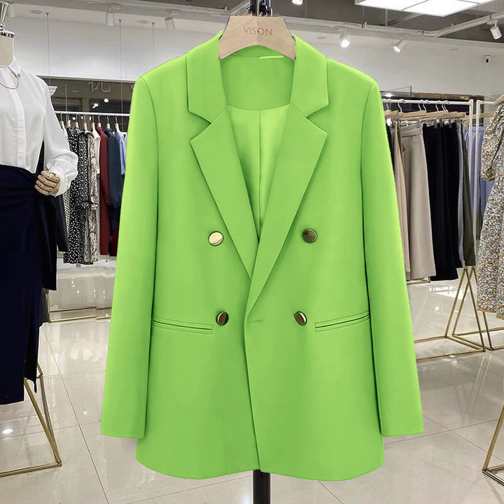 Ladies Stylish Double-Breasted Blazer Mune Fashion