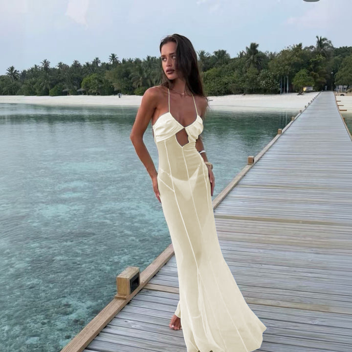 Women's Maxi Dress with Seductive Cut-Outs by Mune Fashion