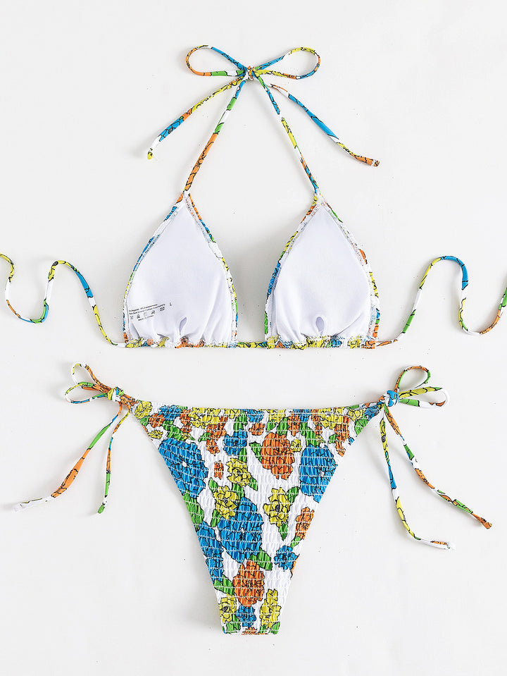Women's triangle bikini with sophisticated textured design Mune Fashion