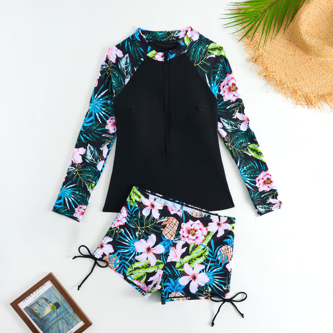 Ladies Sporty Long Sleeve Surf Wetsuit Mune Fashion