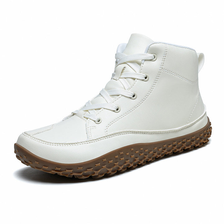 Men's urban leather sneaker boot with padded shaft and grippy profile sole Mune Fashion