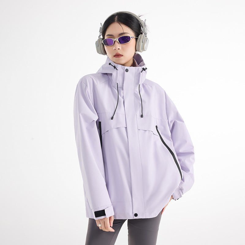 Women's technical waterproof oversized parka with hood and concealed zip pockets Mune Fashion