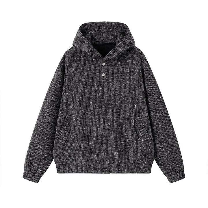 Women’s Fashionable Hooded Sweater with Button Details Mune Fashion