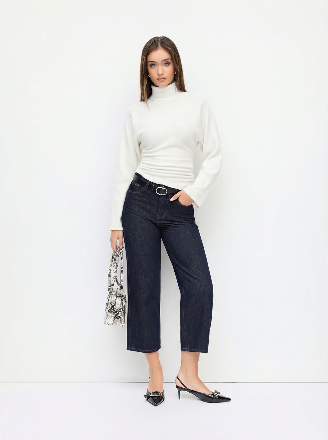 Women Elegant Turtleneck Sweater Mune Fashion