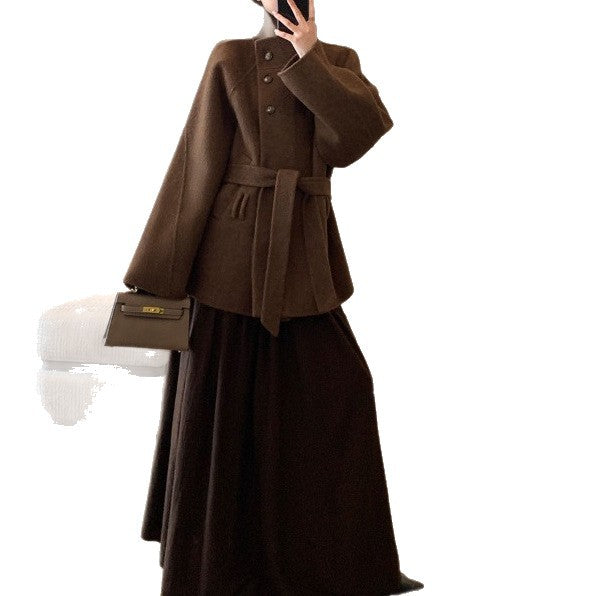 Women’s Fashionable and Elegant Wool Coat Mune Fashion
