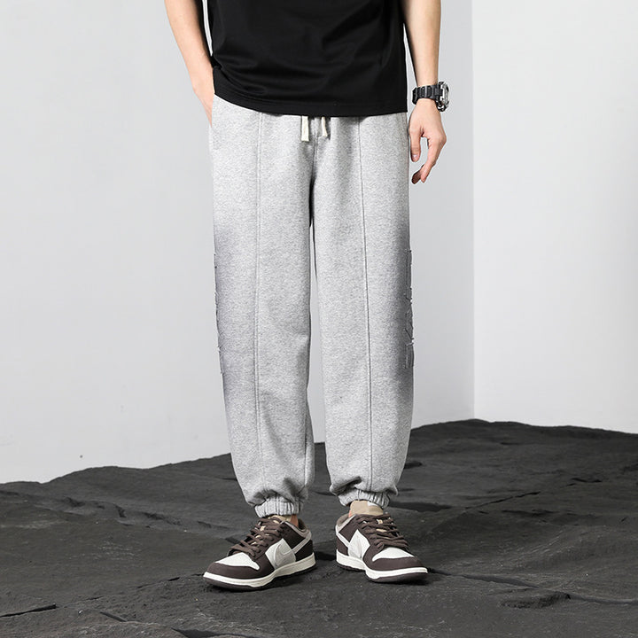 Men's Oversized Jogger Sweatpants made of cotton blend with drawstring and elastic cuffs Mune Fashion