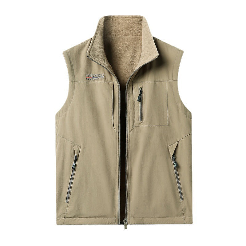 Men Warm Lined Outdoor Vest Mune Fashion