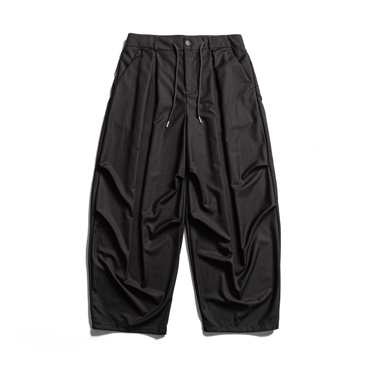 Men's cropped pants with pleats, drawstring and subtle waistband extension Mune Fashion