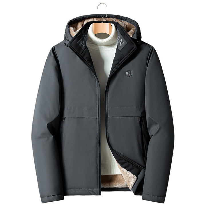 Men's sporty transitional jacket with detachable hood Mune Fashion