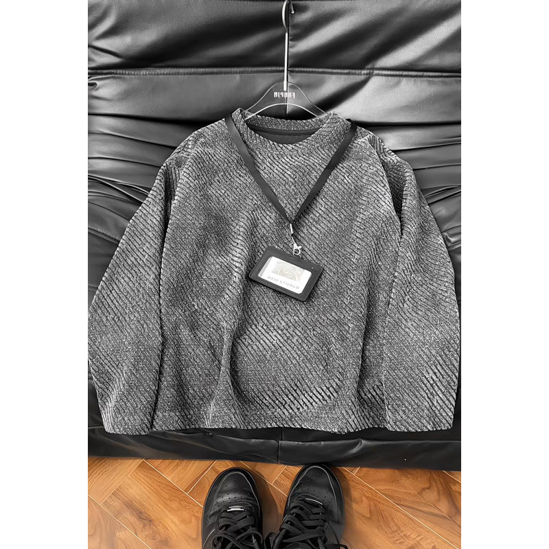 Women's Stylish Sweatshirt with Textured Design Mune Fashion