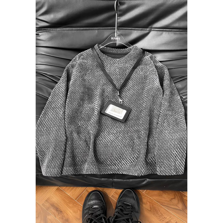 Women's Stylish Sweatshirt with Textured Design Mune Fashion