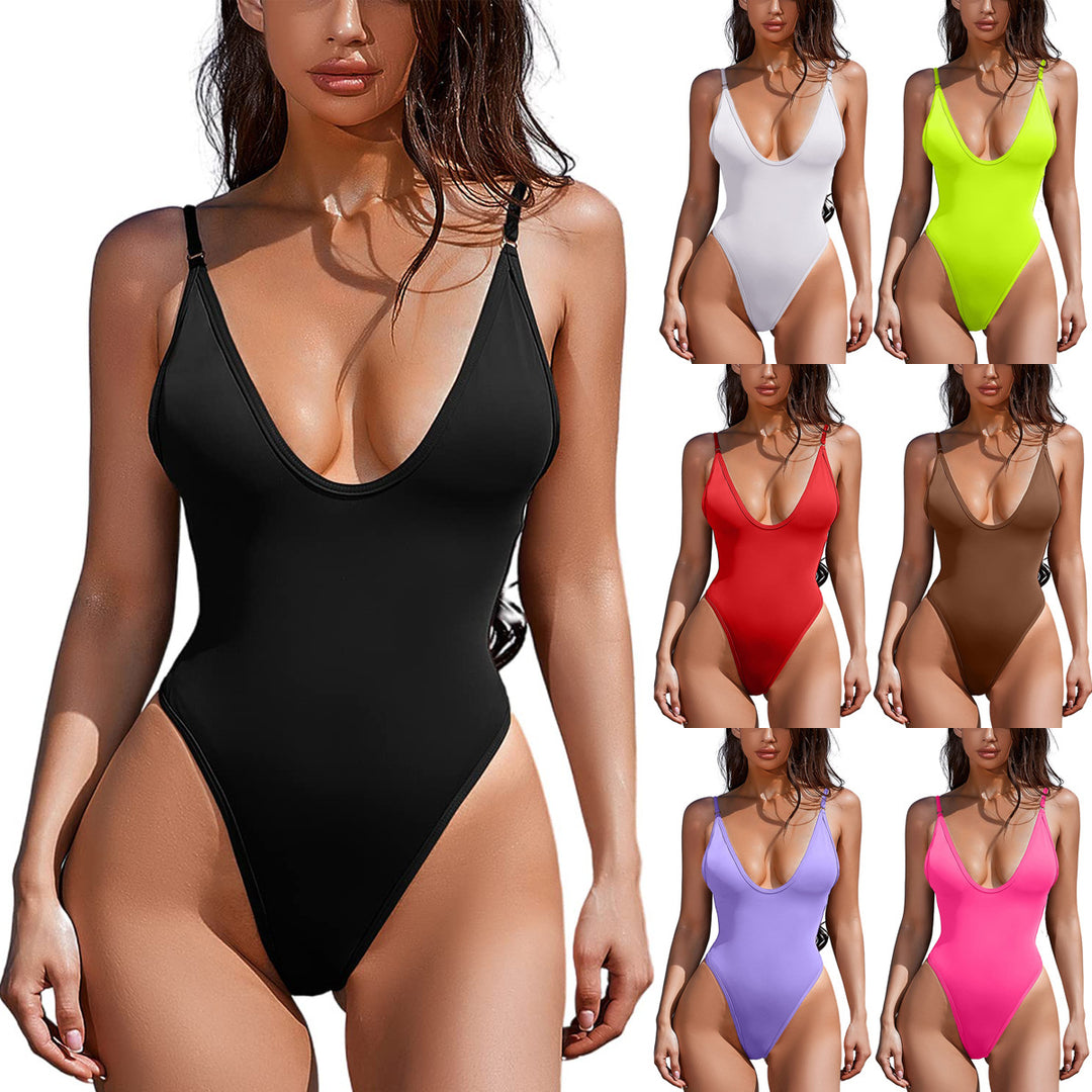 Women High-Cut One-Piece Swimsuit Mune Fashion