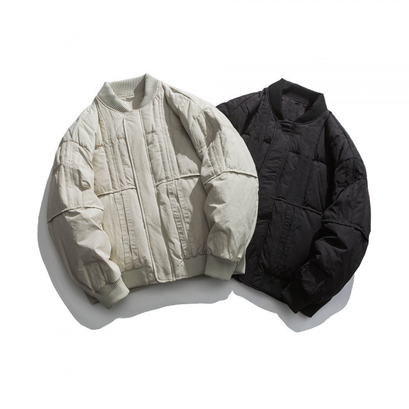 Unisex Boxy padded bomber jacket with ribbed cuffs and boxy silhouette Mune Fashion