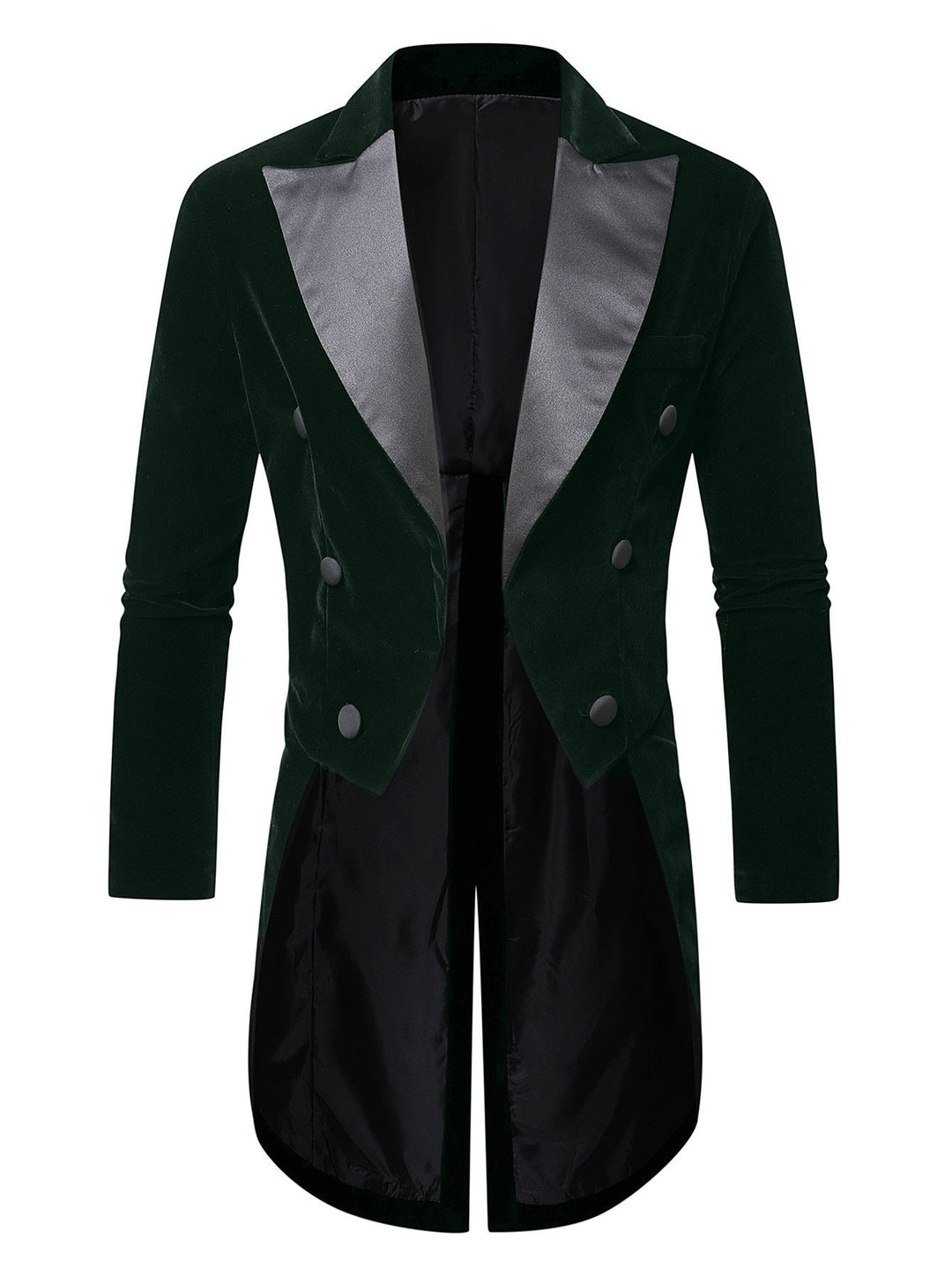 Men's Elegant Velvet Blazer with Modern Cut and Shiny Details Mune