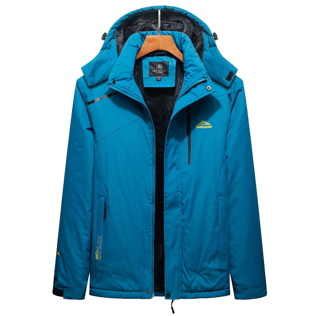 Men's Insulated Winter Parka with Teddy Lining, Hood and Water-Repellent Outer Shell Mune Fashion
